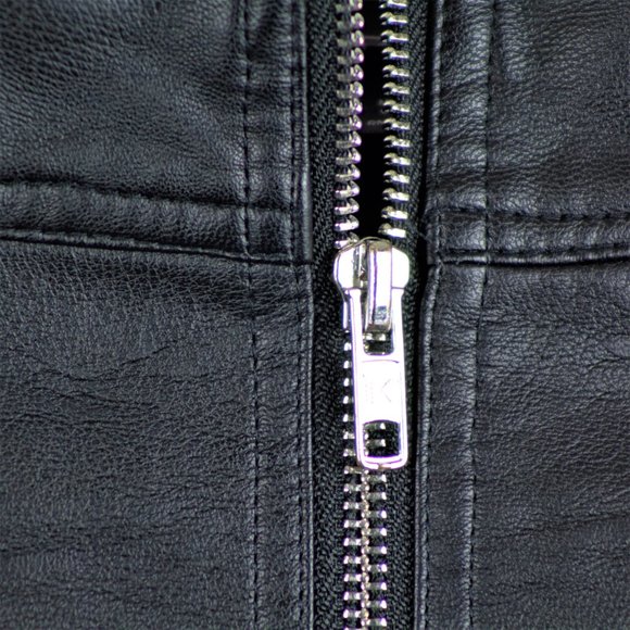 Dresses 8 Us 4 Eur Black Leather Skirt Poshmark